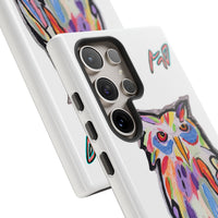 Colorful Owl Phone Case — Artistic Owl Illustration Tough Case