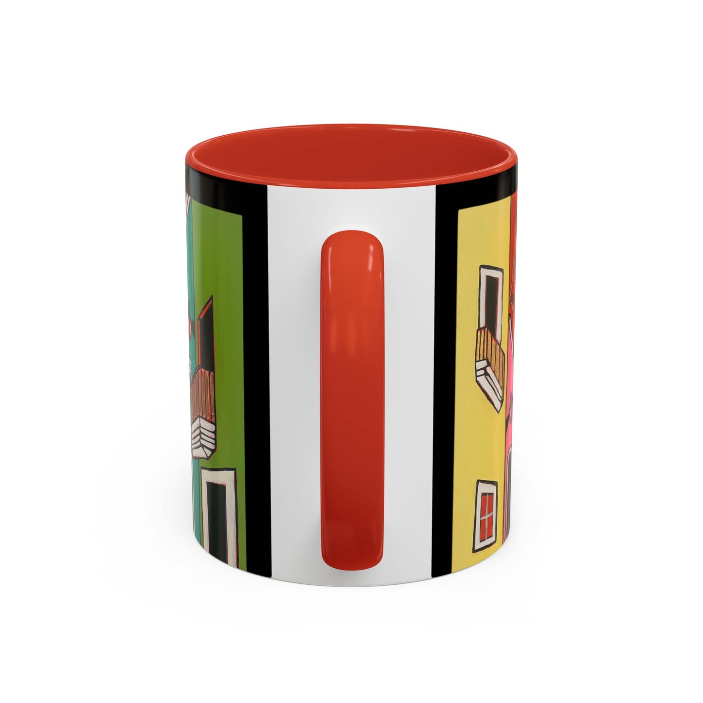 VIEJO SAN JUAN,  Colorful Cityscape Coffee Mug — Vibrant European Street Accent Mug