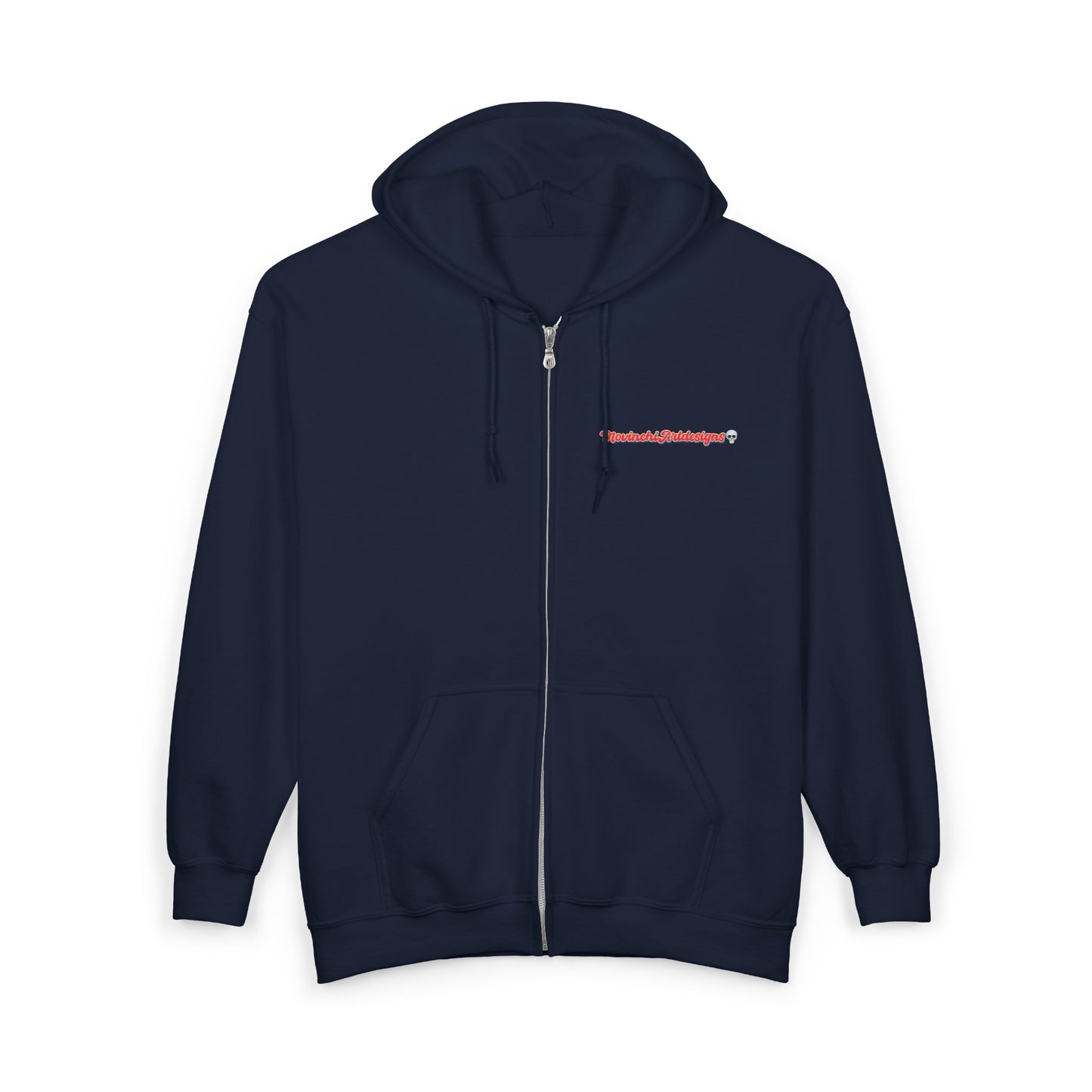 Full-Zip Hoodie with Colorful RYDER Art — Bold Graphic Zip-Up Sweatshirt