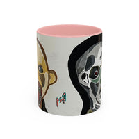 3 amigos Creepy Masked Faces Accent Coffee Mug – Horror Art 11/15oz