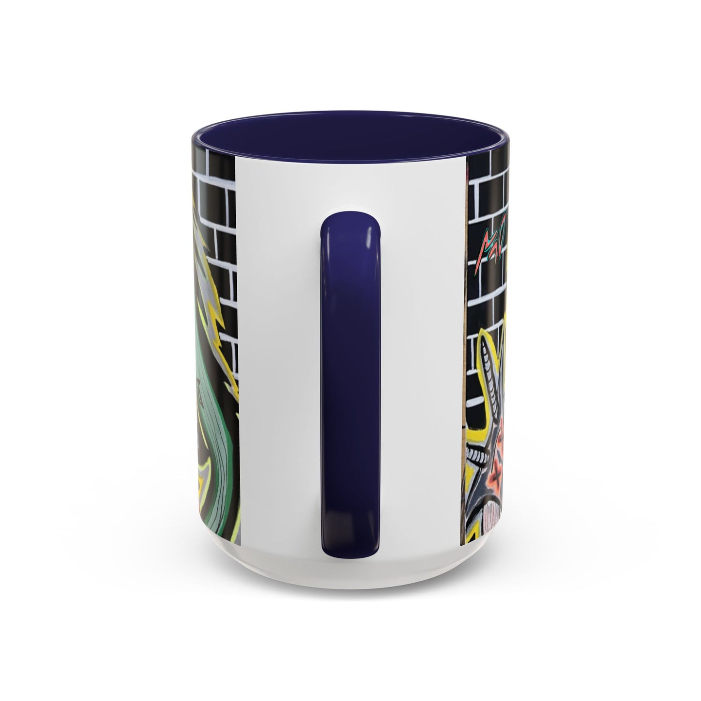 CHUPACABRAS.  Green Monster Art Coffee Mug — Spooky Neon Creature Accent Mug (11/15oz)