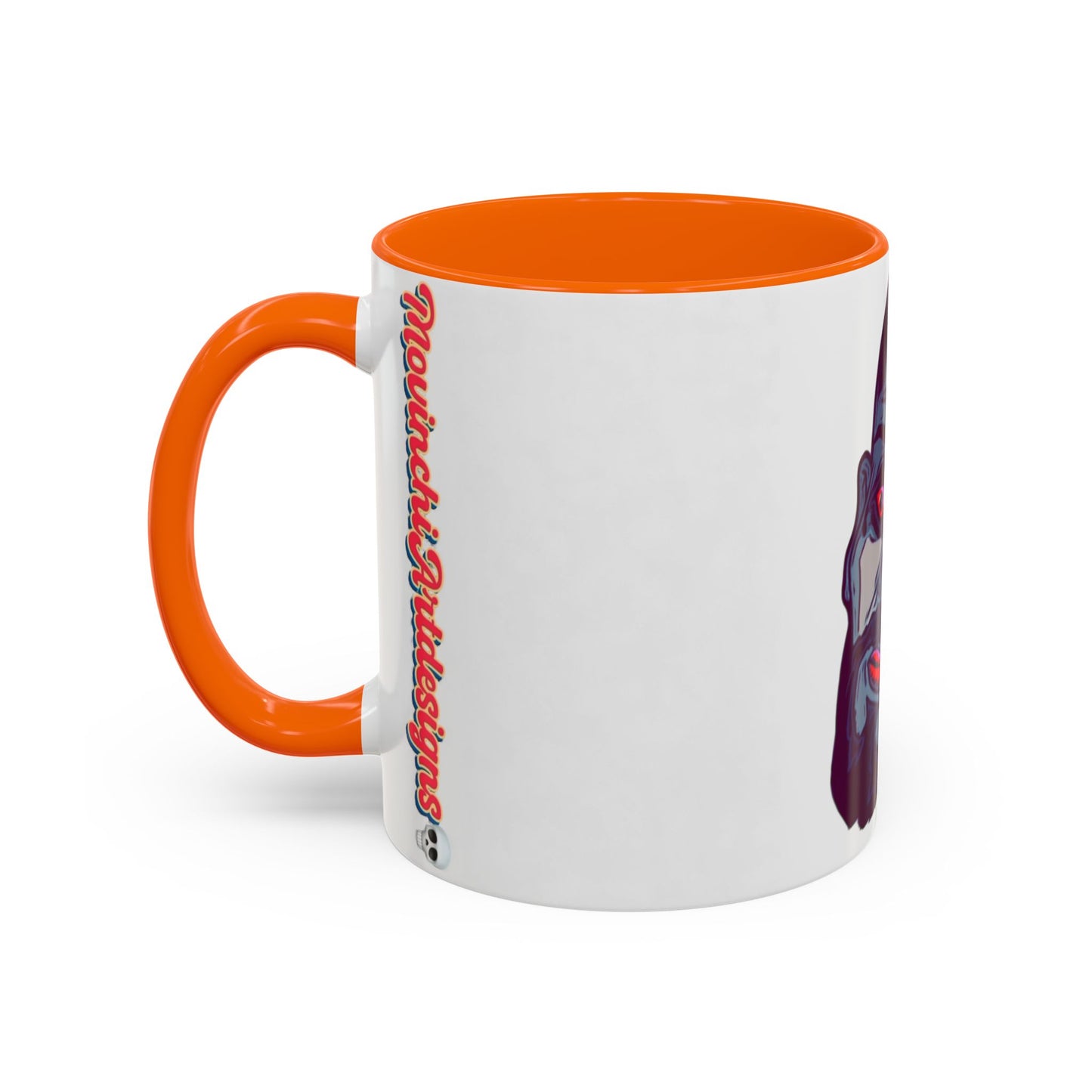 Edgy 3x  Horror Face Accent Coffee Mug (11/15oz) — 'ANAL 3X' Graphic