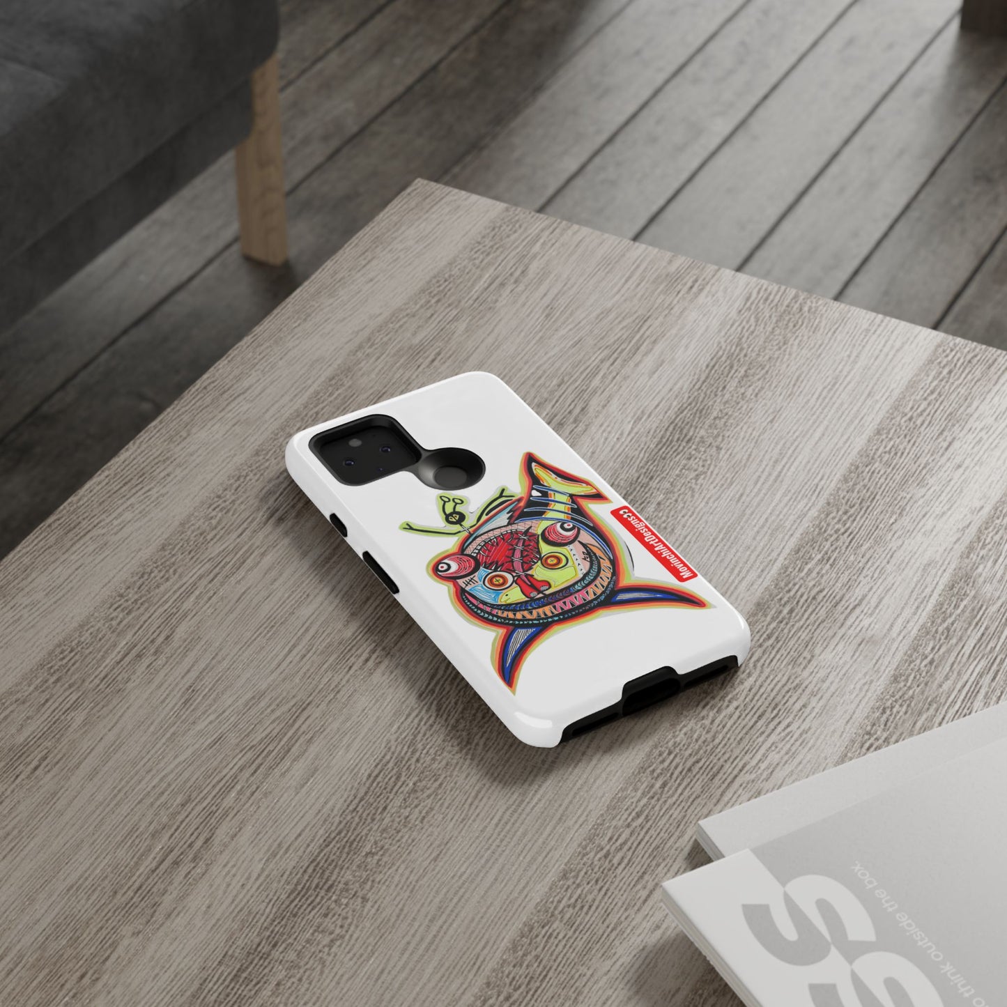 Phone Case — Colorful Abstract PARASITE  Fish Art Tough Cases
