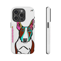 MR Bull Terrier Phone Case — Colorful Pop Art Tough Cases for Dog Lovers
