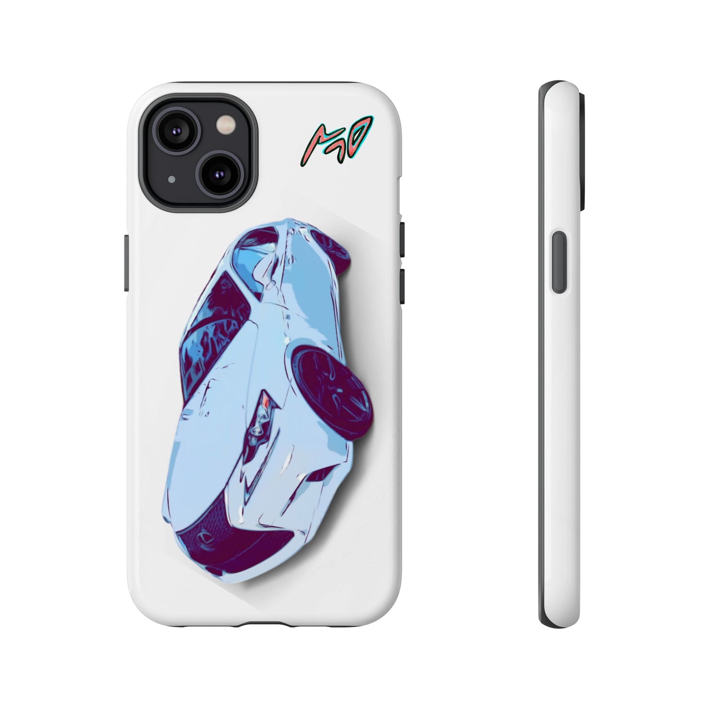 Melvin White Sports Car Phone Case - Retro Pop Art Supercar Protective Tough Case
