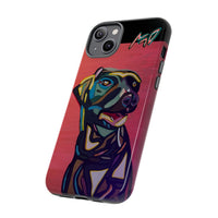 Colorful Pit LABRADOR Tough Phone Case — Vibrant Pop Art Dog Design
