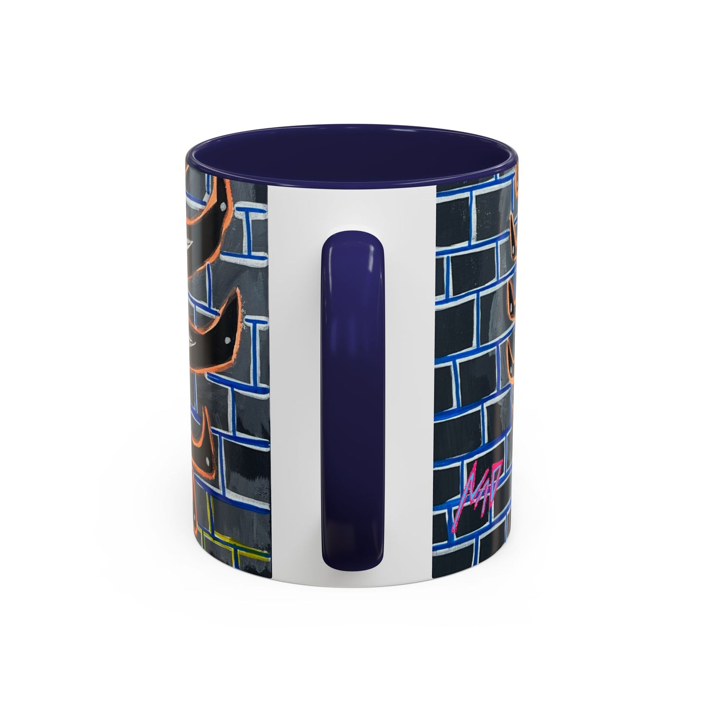 Abstract Street-Art Eye Coffee Mug — Colorful Graffiti Accent Mug (11/15 oz)