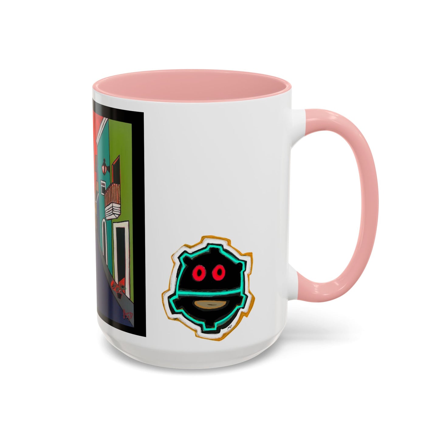 SAN JUAN.  Colorful Street Art Coffee Mug — Vibrant Alleyway & Playful Emblem Accent Mug