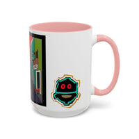 SAN JUAN.  Colorful Street Art Coffee Mug — Vibrant Alleyway & Playful Emblem Accent Mug
