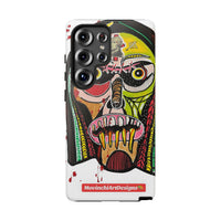 KUNTA.  Abstract Tribal Skull Phone Case — Colorful Street Art Protective Cover