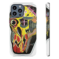 VINCENT.  Skull Riot Phone Case – Colorful Abstract Horror Art Protective Cover