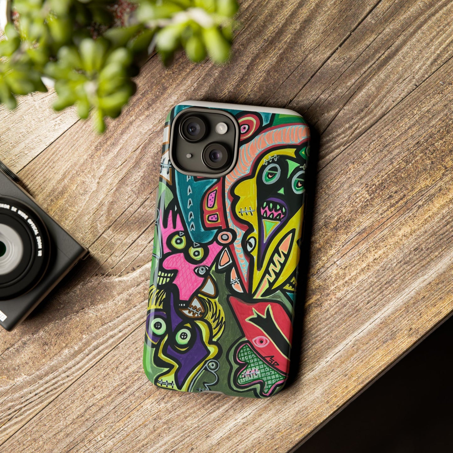 CONCERT  Abstract Graffiti Phone Case — Colorful Street Art Tough Cases
