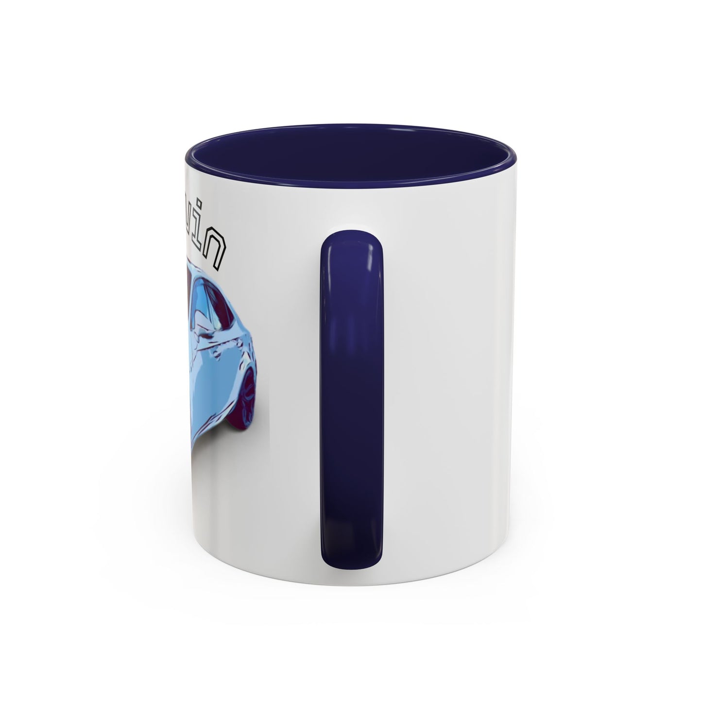 MELVIN.  Personalized Car Coffee Mug — 'Melvin' Sports Car Accent Mug (11/15oz)
