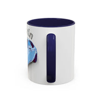 MELVIN.  Personalized Car Coffee Mug — 'Melvin' Sports Car Accent Mug (11/15oz)