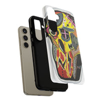 VINCENT.  Skull Riot Phone Case – Colorful Abstract Horror Art Protective Cover