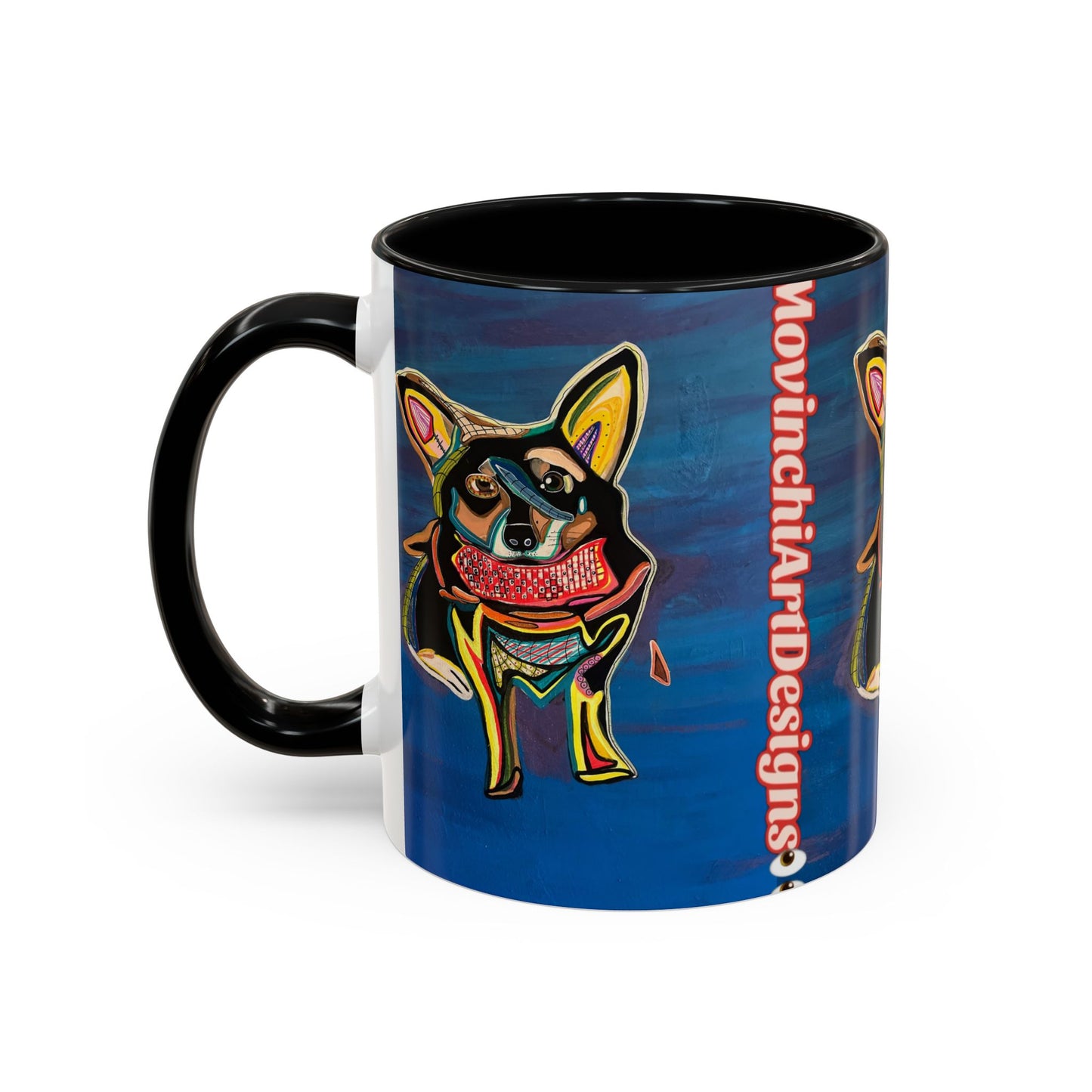 Chihuahua Art Coffee Mug – Colorful Pop‑Art Dog Accent Mug (11/15 oz)
