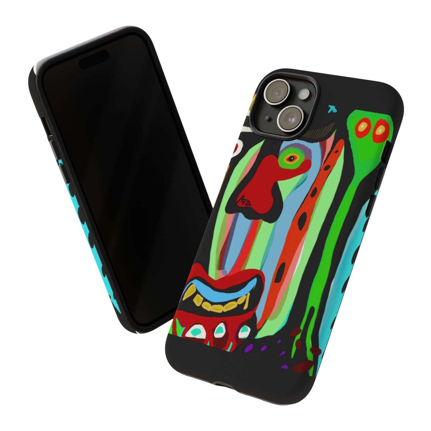 CRAZY.   Tribal Face Phone Case — Colorful Modern Art iPhone Cover