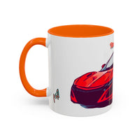Red NSX Supercar Accent Coffee Mug — MovinchiArtDesigns Sports Car Graphic