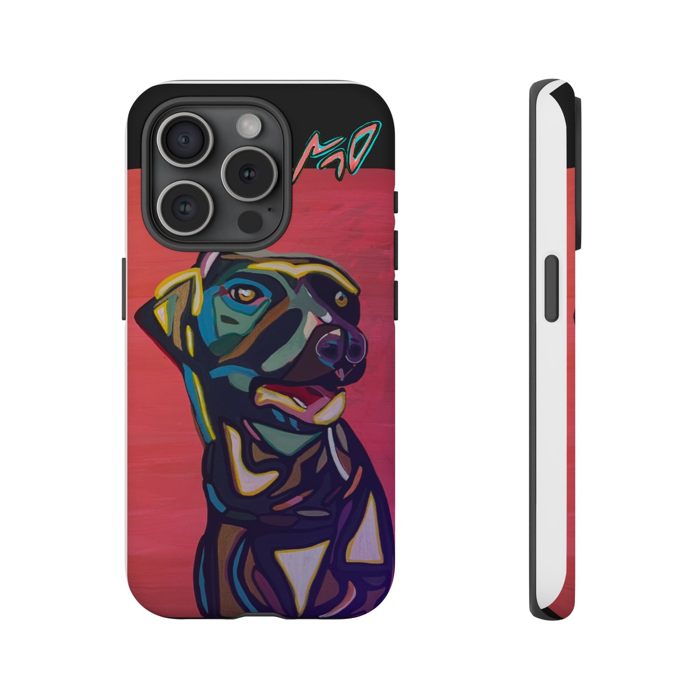 Colorful Pit LABRADOR Tough Phone Case — Vibrant Pop Art Dog Design