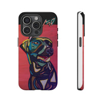 Colorful Pit LABRADOR Tough Phone Case — Vibrant Pop Art Dog Design