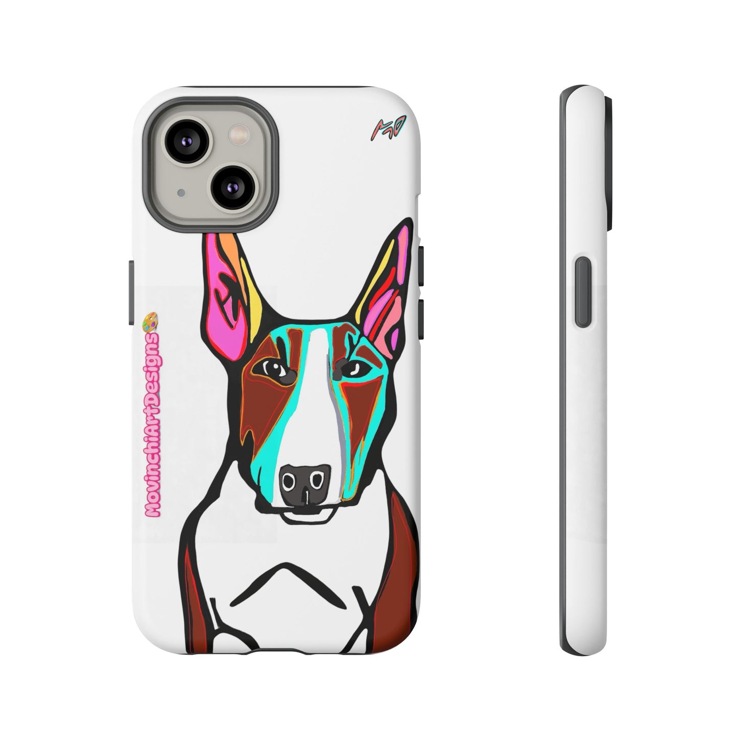 MR Bull Terrier Phone Case — Colorful Pop Art Tough Cases for Dog Lovers