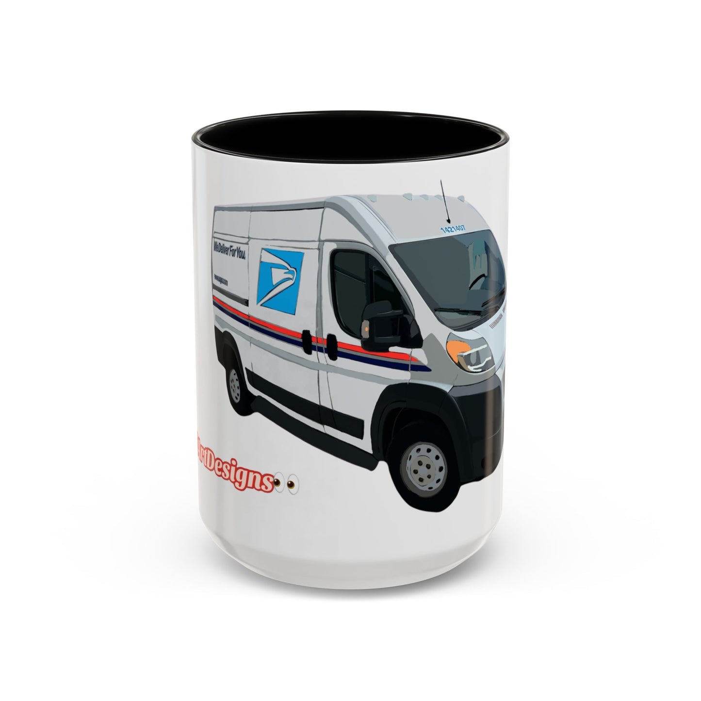 PROMASTER.  Coffee Mug — Postal Delivery Van Illustration