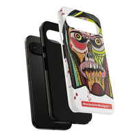 KUNTA.  Abstract Tribal Skull Phone Case — Colorful Street Art Protective Cover