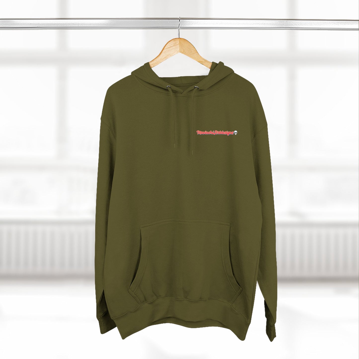 HEART ATTACK  Abstract Psyche Hoodie — Colorful Three-Panel Back Art Fleece Hoodie