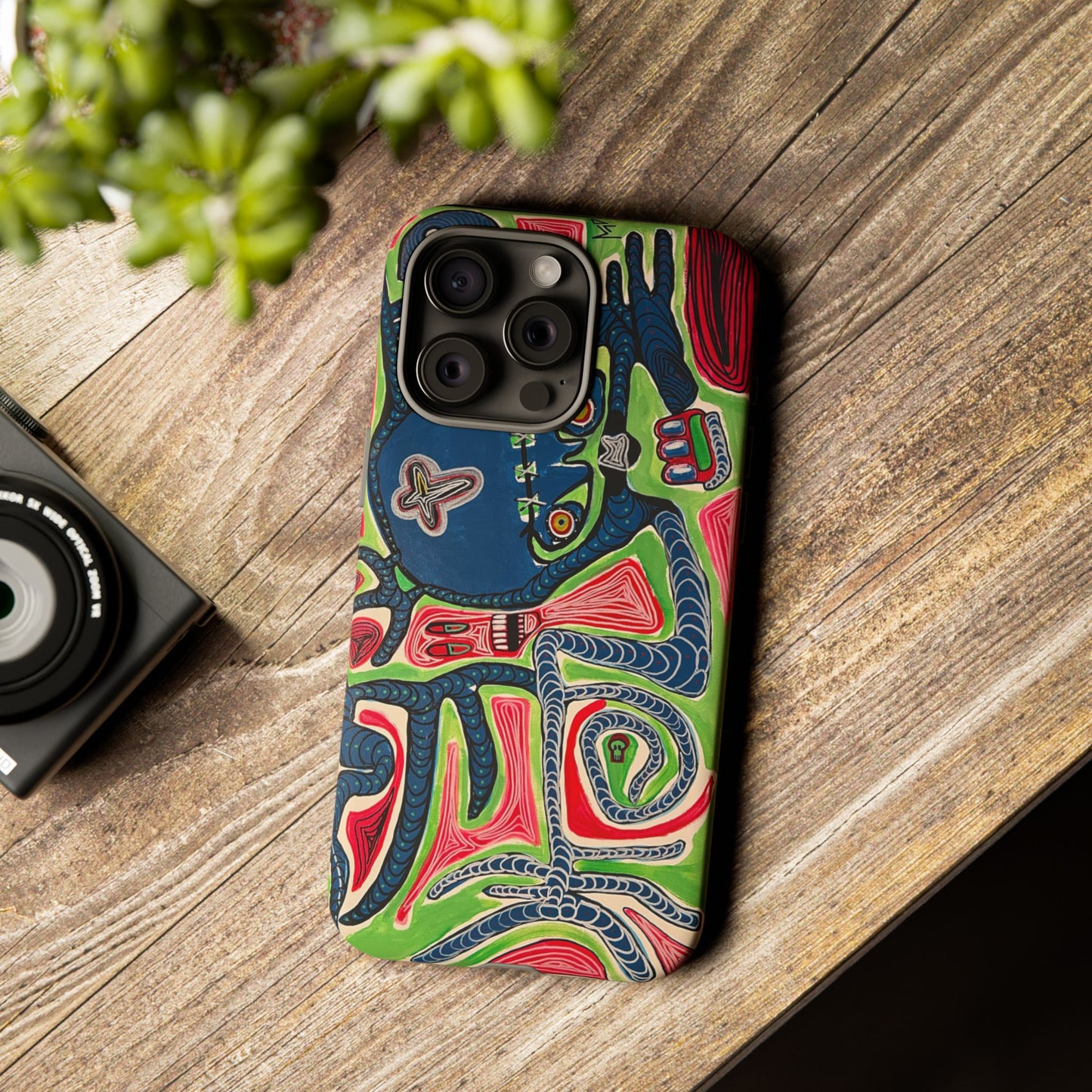 Abstract AFTERLIFE Phone Case — Bold Psychedelic Music Art