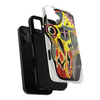 VINCENT.  Skull Riot Phone Case – Colorful Abstract Horror Art Protective Cover