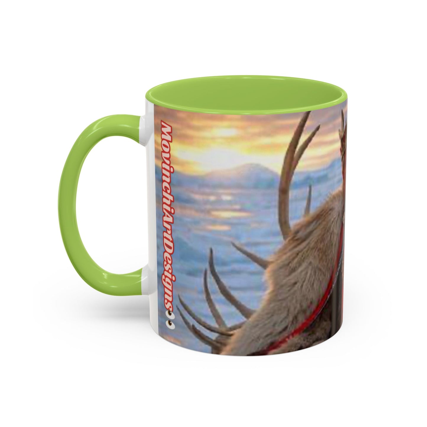 KING OF THE WORLD Royal Portrait Accent Coffee Mug – King in Fur Coat Design (11/15oz)