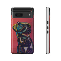 Colorful Pit LABRADOR Tough Phone Case — Vibrant Pop Art Dog Design