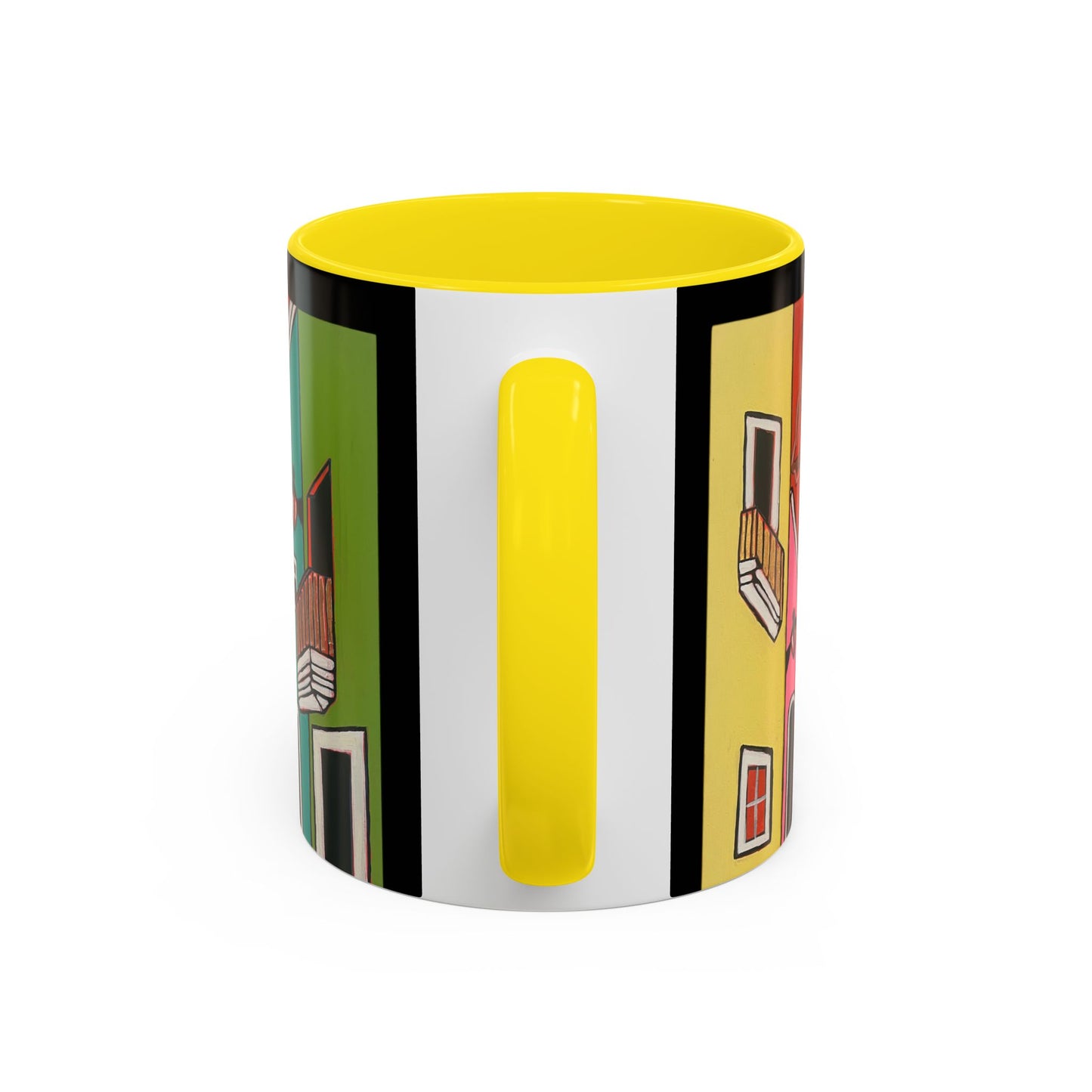 VIEJO SAN JUAN,  Colorful Cityscape Coffee Mug — Vibrant European Street Accent Mug