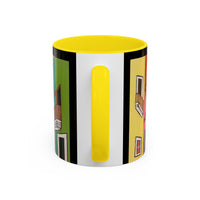 VIEJO SAN JUAN,  Colorful Cityscape Coffee Mug — Vibrant European Street Accent Mug