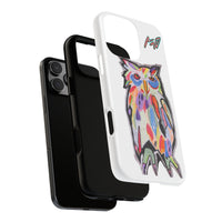 Colorful Owl Phone Case — Artistic Owl Illustration Tough Case