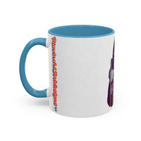 Edgy 3x  Horror Face Accent Coffee Mug (11/15oz) — 'ANAL 3X' Graphic