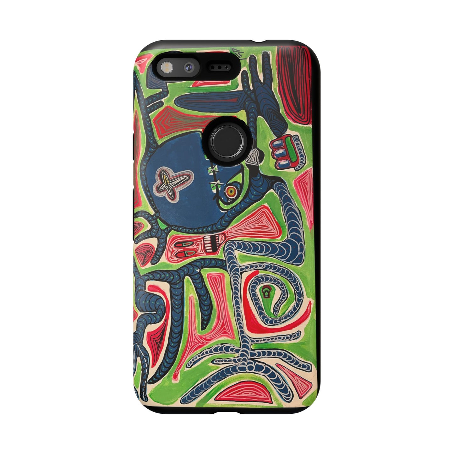 Abstract AFTERLIFE Phone Case — Bold Psychedelic Music Art