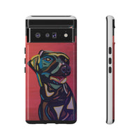Colorful Pit LABRADOR Tough Phone Case — Vibrant Pop Art Dog Design