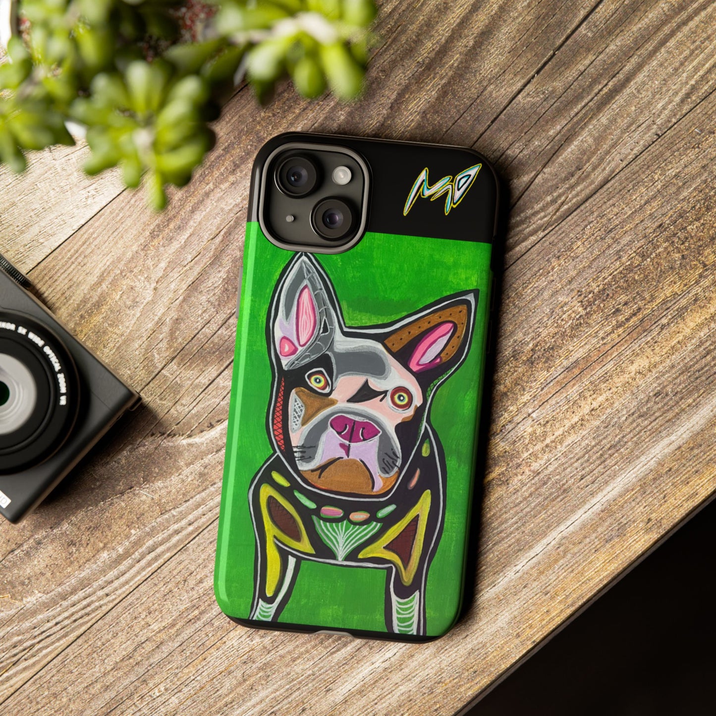 FRENCHIE  Art Phone Case – Colorful Pop Dog iPhone Cover