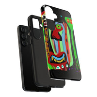 CRAZY.   Tribal Face Phone Case — Colorful Modern Art iPhone Cover