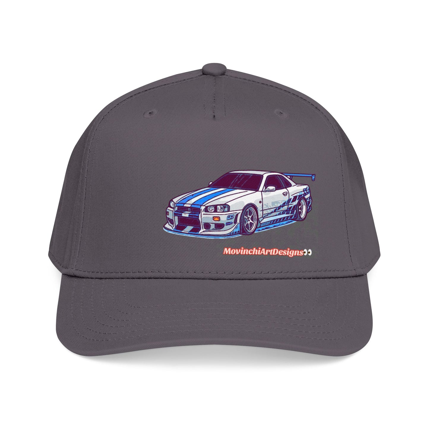 Racing Skyline Embroidered Cap — Vintage GT Sports Car Hat