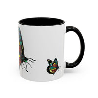 Colorful Butterfly Coffee Mug — Vibrant Monarch Art Accent Mug (11/15oz)