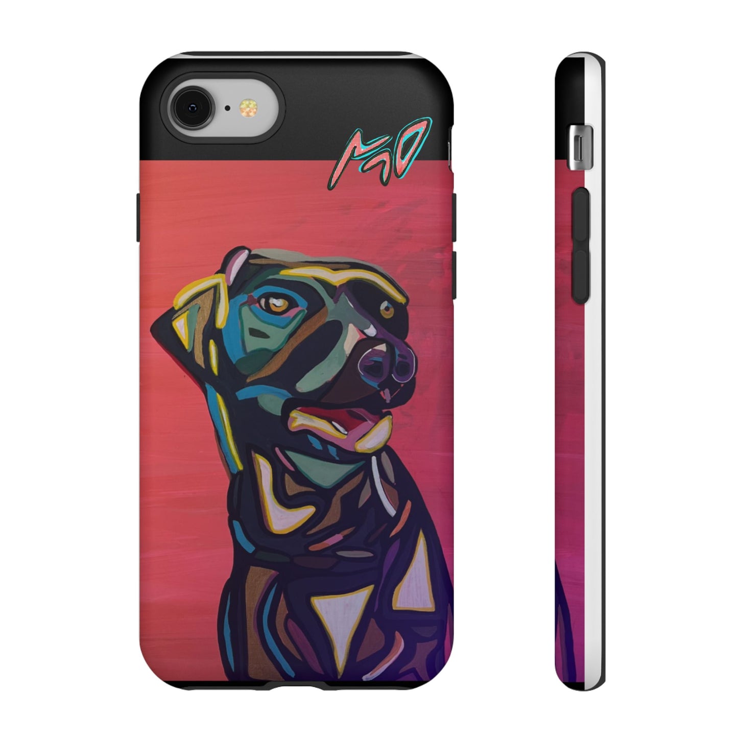 Colorful Pit LABRADOR Tough Phone Case — Vibrant Pop Art Dog Design