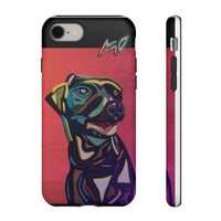 Colorful Pit LABRADOR Tough Phone Case — Vibrant Pop Art Dog Design