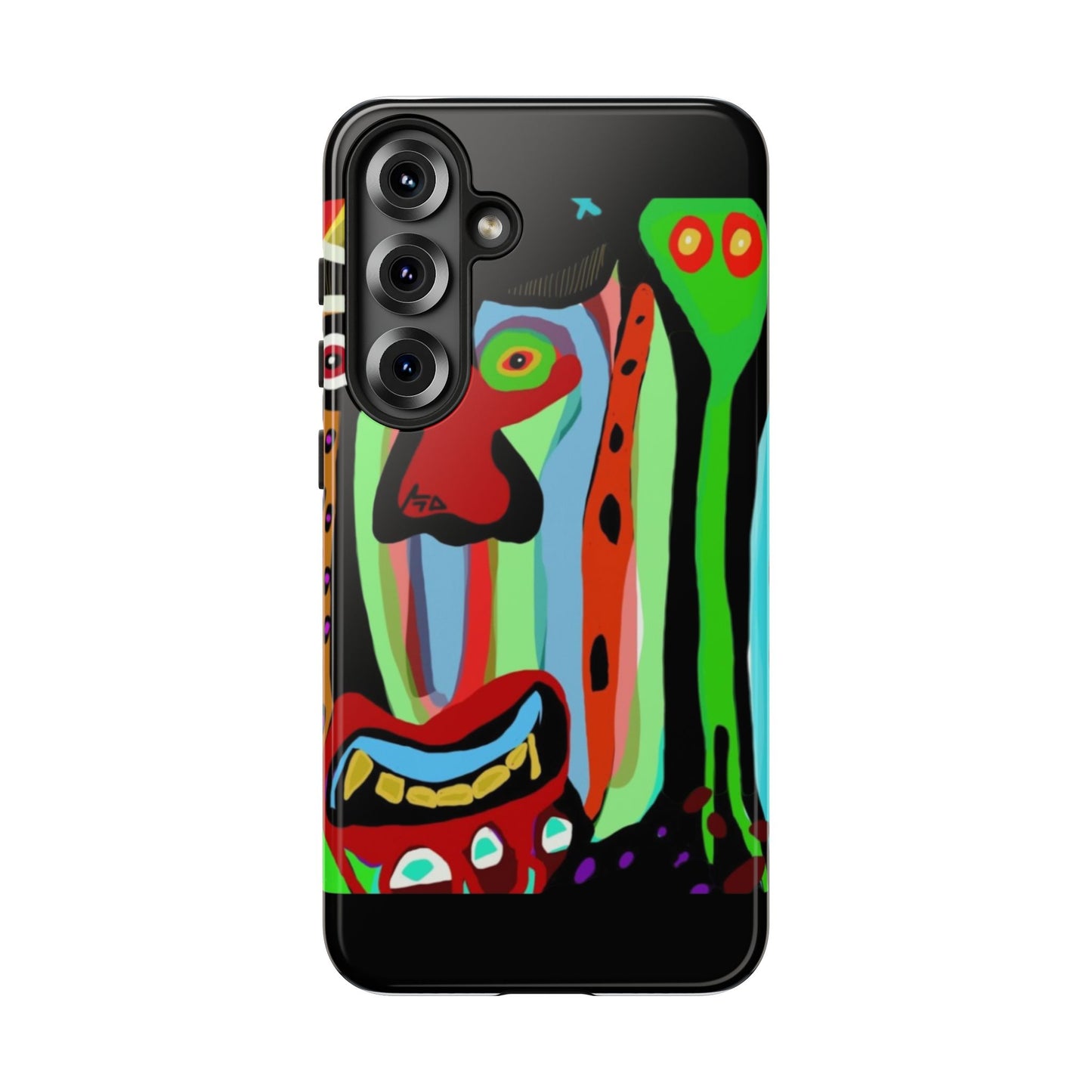 CRAZY.   Tribal Face Phone Case — Colorful Modern Art iPhone Cover