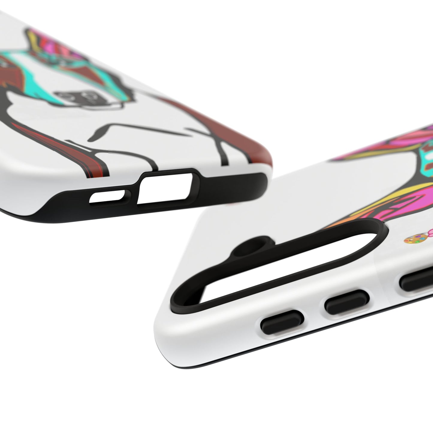 MR Bull Terrier Phone Case — Colorful Pop Art Tough Cases for Dog Lovers