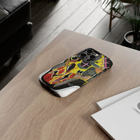 VINCENT.  Skull Riot Phone Case – Colorful Abstract Horror Art Protective Cover
