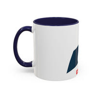 AERIAL.   Wave Accent Coffee Mug — Watersports Lover Gift