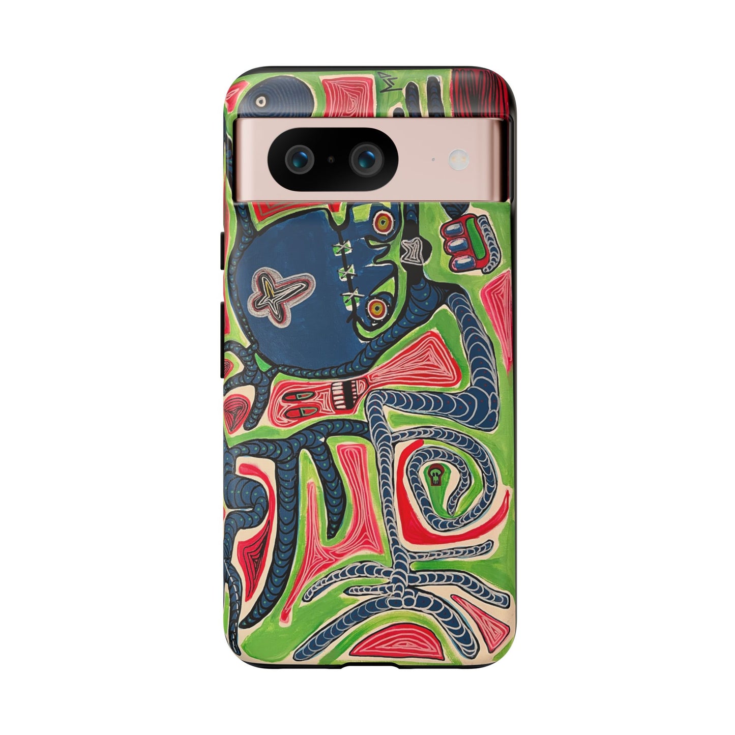Abstract AFTERLIFE Phone Case — Bold Psychedelic Music Art