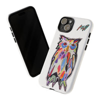Colorful Owl Phone Case — Artistic Owl Illustration Tough Case